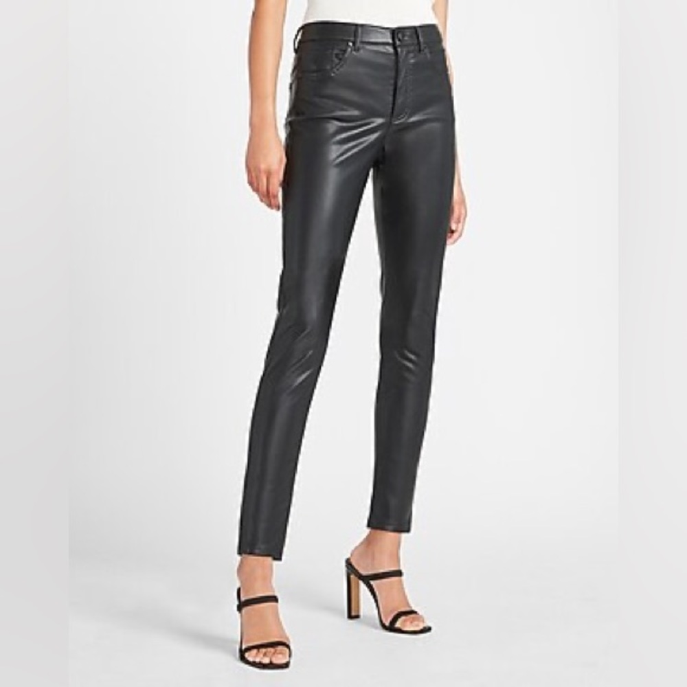 Express High Rise Skinny Leather Pants